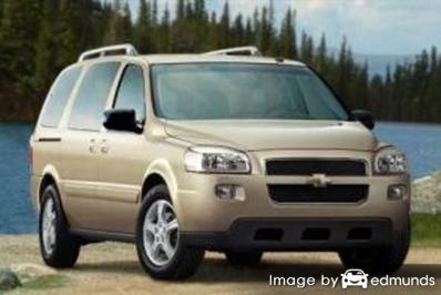 Insurance rates Chevy Uplander in Laredo