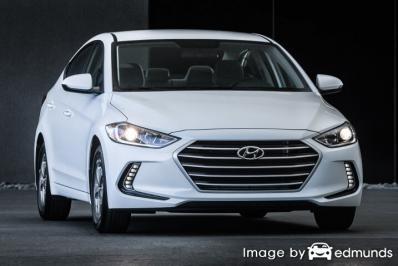 Insurance rates Hyundai Elantra in Laredo