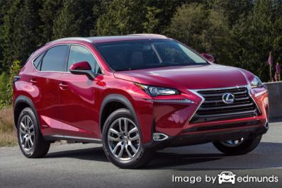 Insurance rates Lexus NX 300h in Laredo