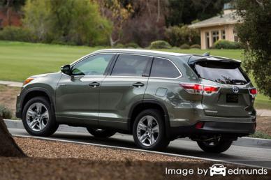 Insurance rates Toyota Highlander Hybrid in Laredo